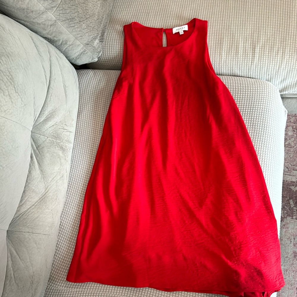 Red Gilli tank dress (with pockets) size large.